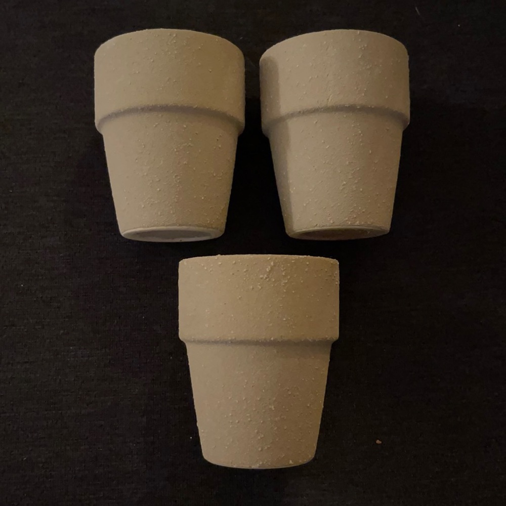 Set of 3 Ceramic Pots